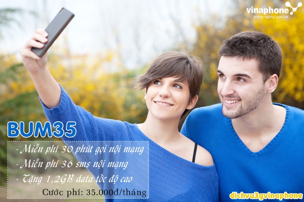 Đăng ký gói BUM35 Vinaphone nhận Combo "3 trong 1" chỉ 35.000đ 1 Hướng dẫn đăng ký gói cước BUM35 mạng Vinaphone