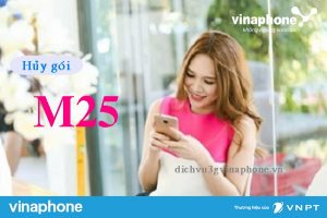 Hướng dẫn hủy gói M25 Vinaphone bằng tin nhắn tới tổng đài 888 3 Hủy gói cước M25