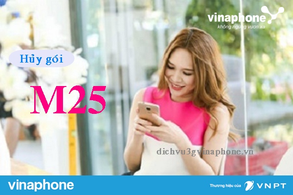 Hướng dẫn hủy gói M25 Vinaphone bằng tin nhắn tới tổng đài 888 1 Hủy gói cước M25