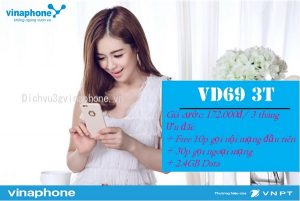Gói cước VD69 3T mạng Vinaphone