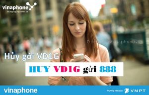 Hướng dẫn hủy gói cước VD1G Vinaphone
