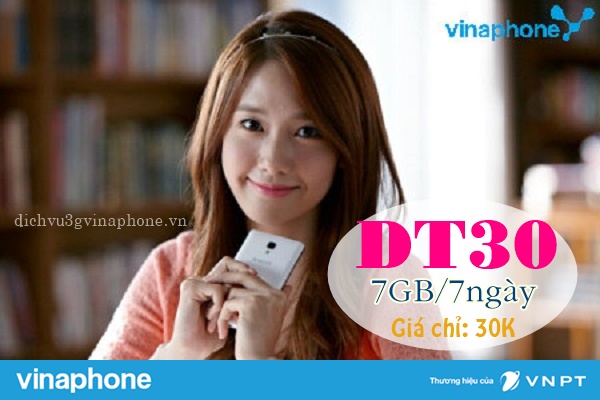 Đăng ký gói cước DT30 mạng Vinaphone