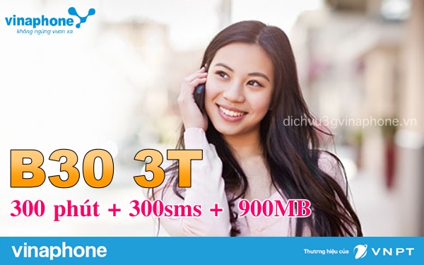 Đăng ký gói B30 3T Vinaphone nhận Data, Sms, Thoại 3 tháng 1 Dang-ky-goi-B30-3T-Vinaphone
