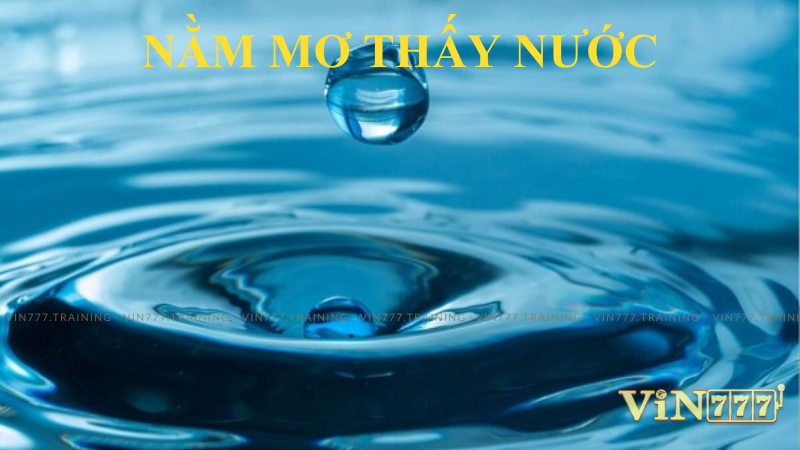 Nằm Mơ Thấy Nước: Ý Nghĩa, Giải Mã Và Cơ Hội Cược 3 nằm mơ thấy nước-1